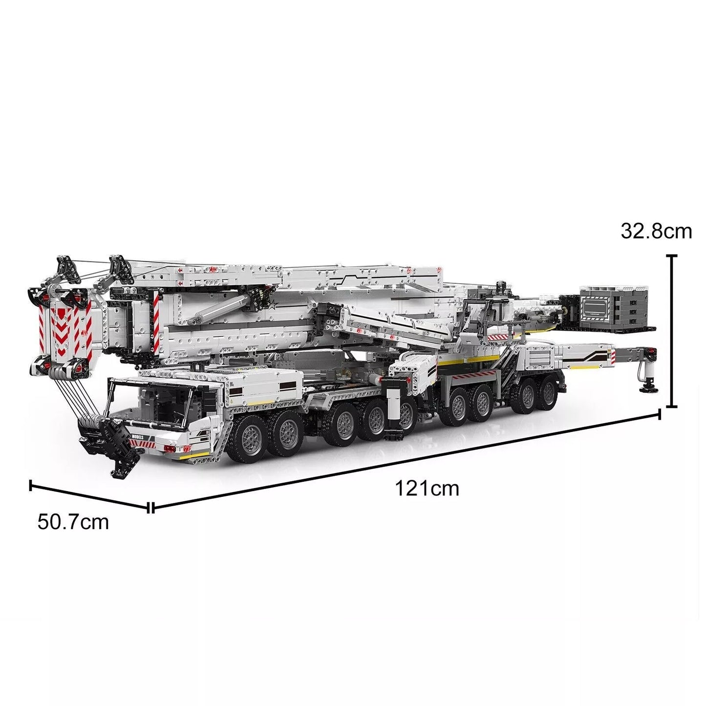 Mould King 17007 Liebherr LTM 11200 RC Technik Kranwagen Klemmbausteine